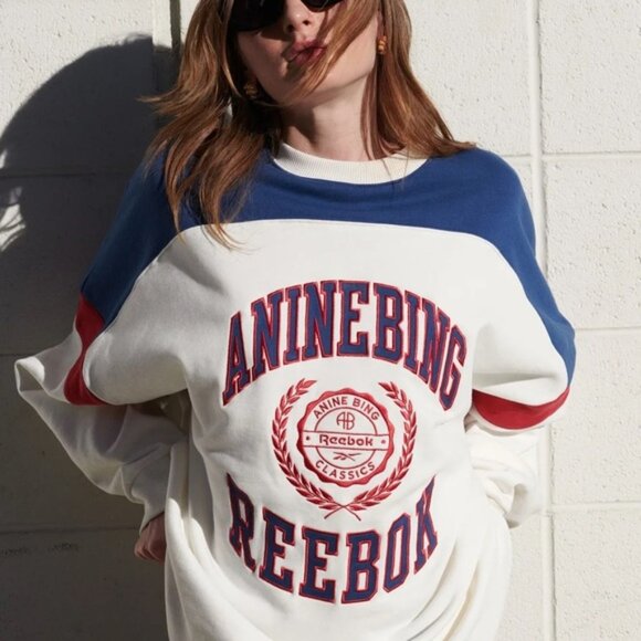 ANINE BING Oversized Crew x Reebok *LIMITED EDITION* - Picture 1 of 4